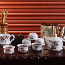 景德鎮(zhèn)國(guó)韻青瓷玲瓏茶具 高端茶藝之選，饋贈(zèng)佳品